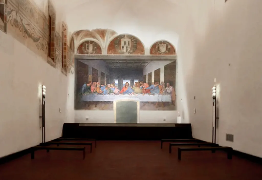 Sala del Cenacolo Vinciano Milano Sala del Cenacolo Vinciano con l’Ultima Cena di Leonardo a Milano