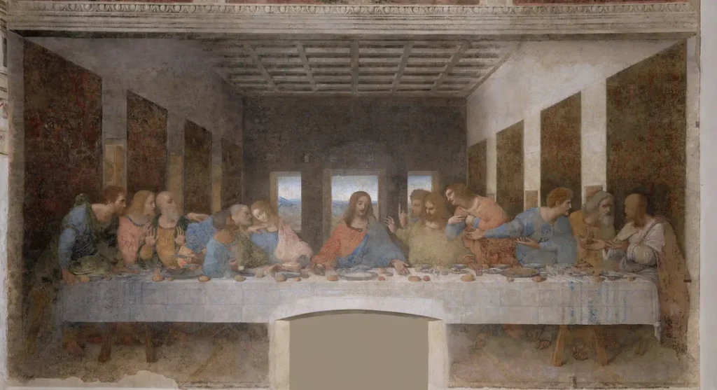 Leonardo da Vinci Last Supper painting in Santa Maria delle Grazie Milan