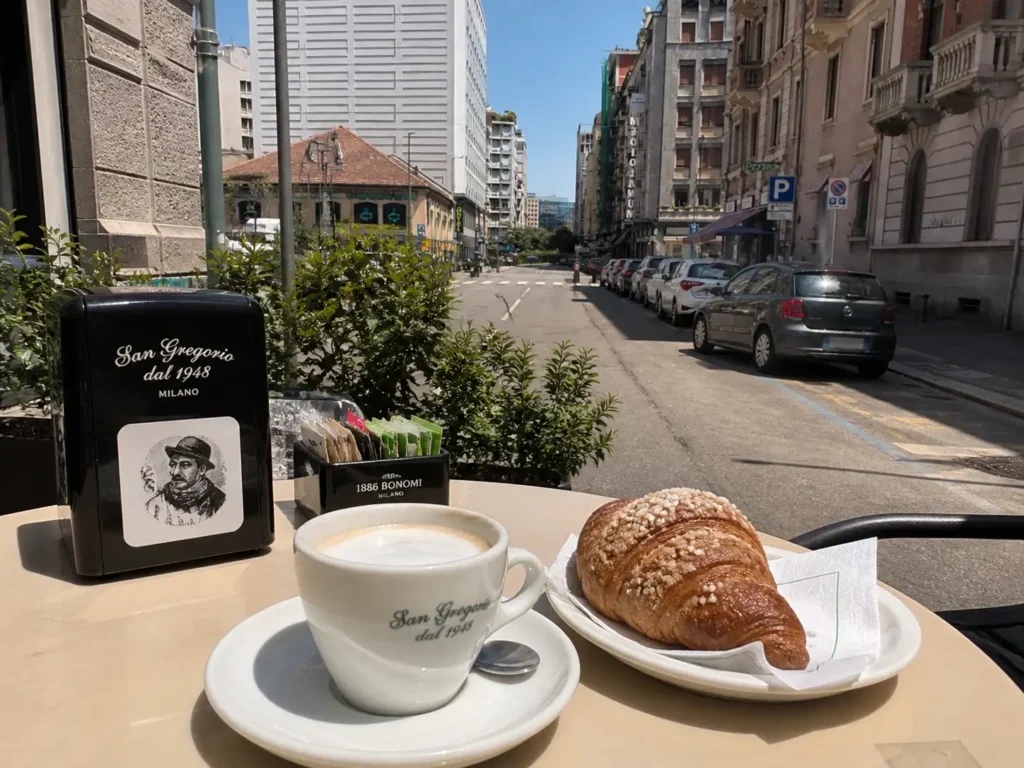 Colazione a Milano Centrale in Via Napo Torriani Colazione vicino Stazione Centrale Milano in Via Napo Torriani con cappuccino e brioche